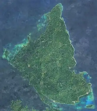 Siargao Island aufgenommen von Sentinel 2