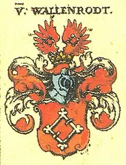 Wappen der Familie von Wallenrode nach Siebmachers Wappenbuch