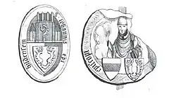 Siegel Johann von Hoya, Bischof von Hildesheim (1408)