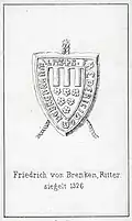 Wappensiegel des Ritters Friedrich von Brenken (1326)