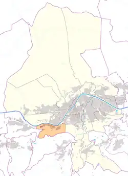 Österreichkarte, Position von Sieglanger-Mentlberg hervorgehoben