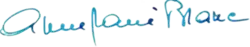 Unterschrift Anne-Marie Blanc