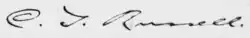 Signature of Charles Taze Russell