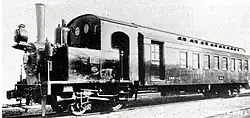 Ein Dampftriebwagen der Shiki-Klasse, 1923