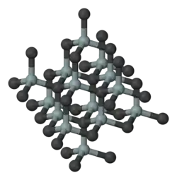 Strukturformel von Siliciumcarbid