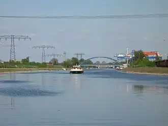 Blick in den Silokanal aus westlicher Richtung