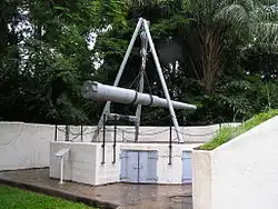 Das Rohr eines 7-Inch-RML-Geschützes