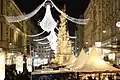 Lichtgirlanden in Wien, Graben (Silvester 2010)