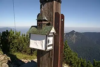 Aufbewahrungsort für das Gipfelbuch