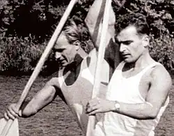 Simion Ismailciuc (links) mit Alexe Dumitru, 1956