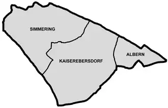 Bezirksteile von Simmering