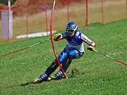 Šimon Vojta im Slalom der WM 2009