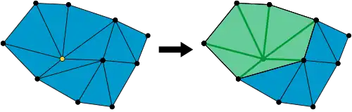 Ein Simplex und dessen Stern.