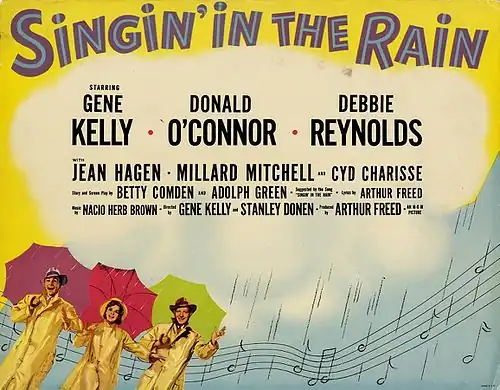 Singin' In The Rain Lobby Card 2