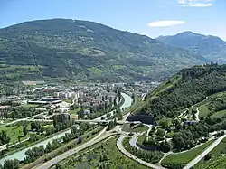 Das Tal beim Walliser Kantonshauptort Sitten