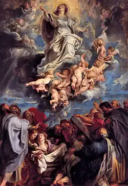 Aufnahme der göttlichen und heiligen Jungfrau Maria in den Himmel von Peter Paul Rubens, 17. Jhdt.
