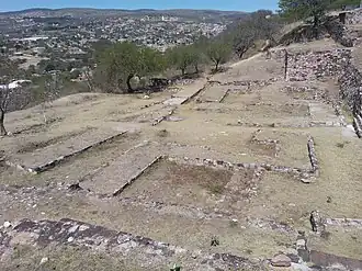 Präspanische Stätte Cerro de las Minas und Blick auf Huajuapan