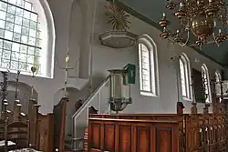 Kanzel mit Strahlenkranz in St. Johannis, HH-Neuengamme, 1803[23]