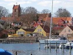 Skælskør vom Hafen aus