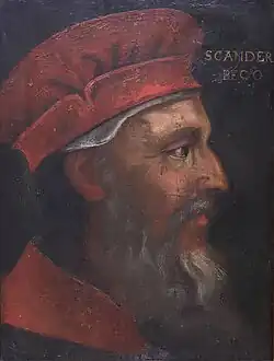 Gentile Bellini: Porträt von Skanderbeg, 1467