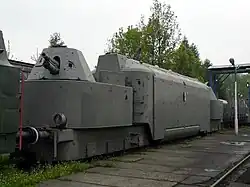 Panzertriebwagen Nr.&nbsp;16 in Chabówka n. Rabka-Zdrój (Polen)