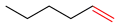 Hex-1-en hat eine terminale (abschließende) Doppelbindung