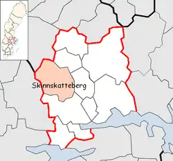 Lage der Gemeinde Skinnskatteberg