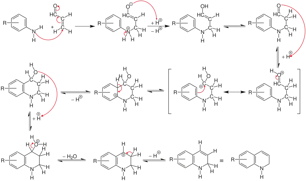 Mechanismus der Skraup-Synthese