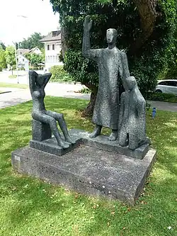 Skulptur Genesung 1965 von Ernesto Hebeisen (1919–2007) Bildhauer, Grafiker. Spital Uster