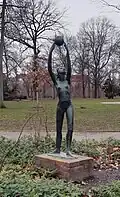 Christa Sammler: Mädchen mit Ball, 1965