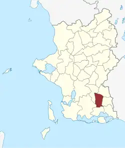 Lage des Sønder Bjerge Sogn in der Slagelse Kommune