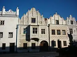 Renaissance-Häuser in Slavonice