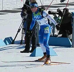 Šlesingr beim Massenstartrennen der Olympischen Winterspiele 2010