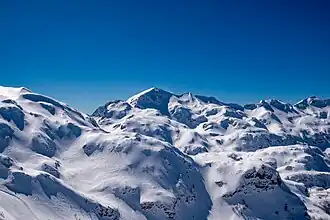 Vogel-Gipfel vom Skigebiet Vogel aus