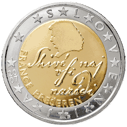 2 Euro, France Prešeren