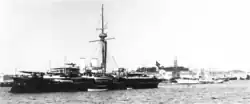 Das Turmschiff SMS Kronprinz Erzherzog Rudolf der k.u.k. Kriegsmarine