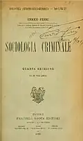 Sociologia criminale, 4° edition, 1906