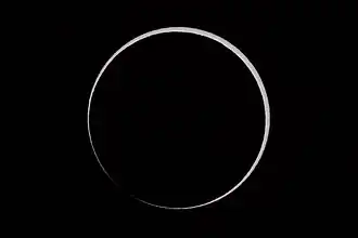 Beginn der ringförmigen Phase, Réunion