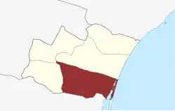 Lage des Jersie Sogn in der Solrød Kommune