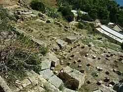 Blick auf die Thermen