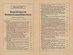 Werbefaltblatt vom Sommer 1927 (4&nbsp;Seiten, 186&nbsp;×&nbsp;128&nbsp;mm)