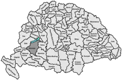 Lage des Komitats Somogy