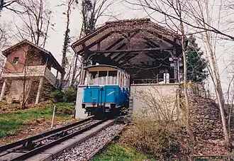 Wagen 1 in der Bergstation (1995)