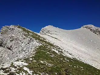 Gipfelaufbau Sonntagkarspitze