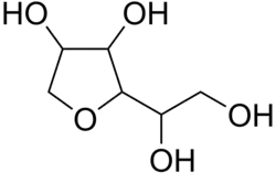 Chemical structure of sorbitan