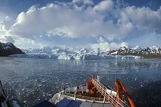 Mündung des Nordenskjöld-Gletschers in die Cumberland&nbsp;East&nbsp;Bay