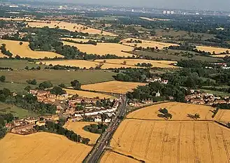 Luftbild von South Mimms