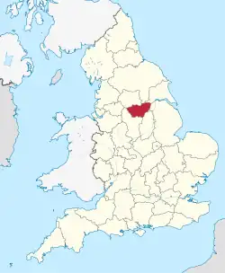 Lage von South Yorkshire