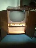 Fernsehempfänger Souverän 59, gebaut am 28. Mai 1958