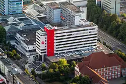 Die Sparkasse aus der Luft